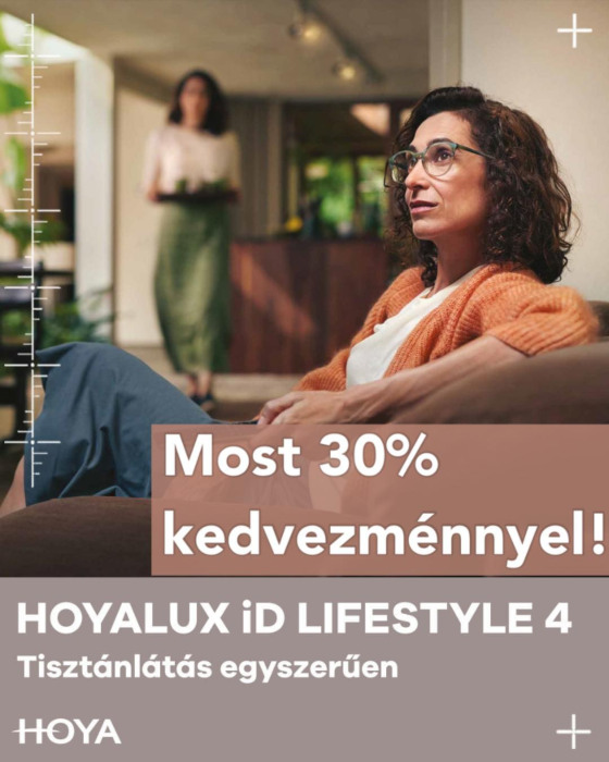 Hoya multifokális szemüveglencsék 30% kedvezménnyel